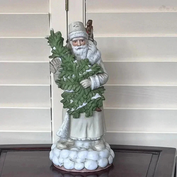 Schmid The Shackman Collection Santa Music Box Figurine Winter Wonderland, 1986 - Picture 1 of 9